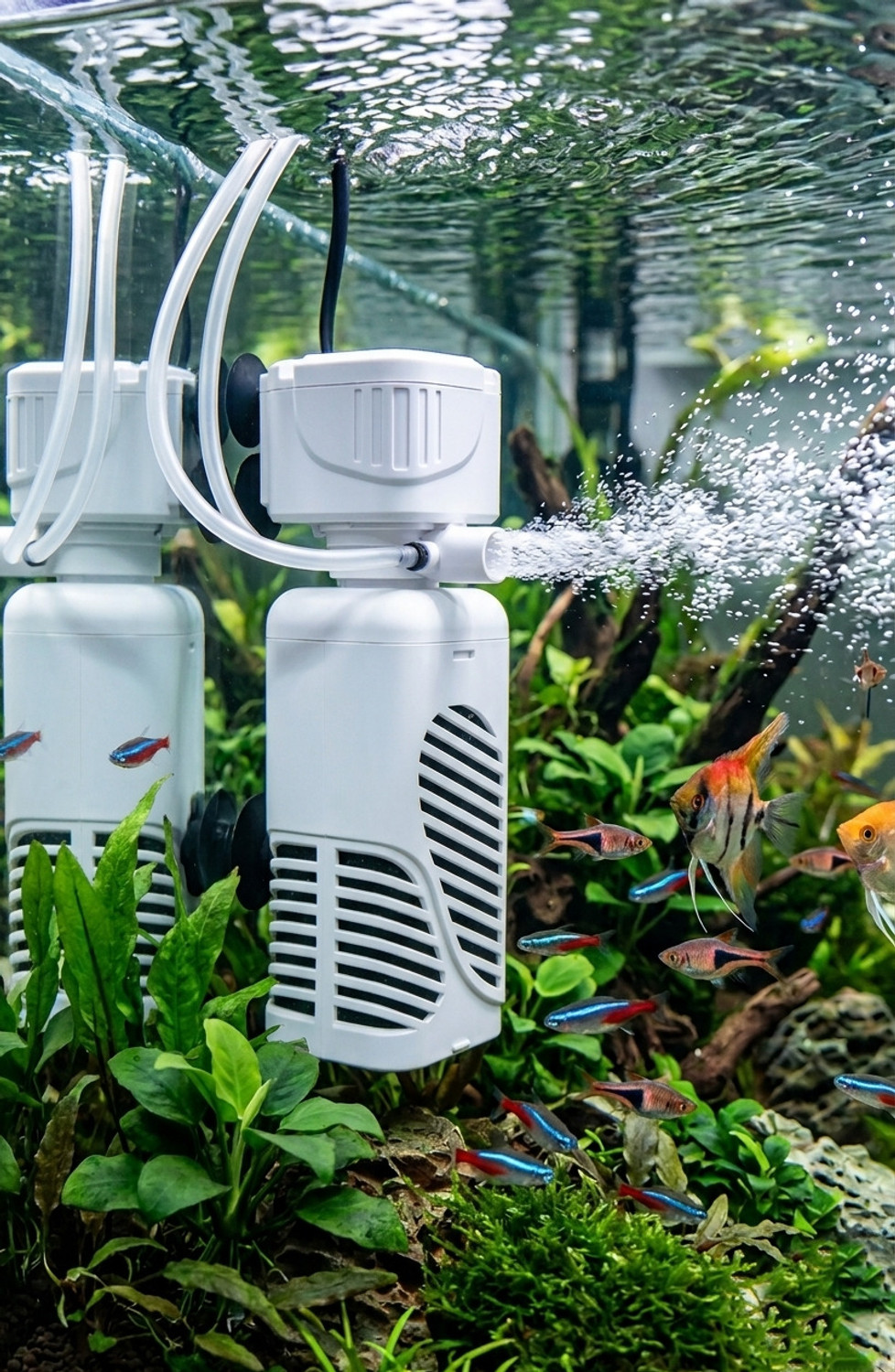Image of MyPetFishy WP-1120F Power Aquarium Filter (Mechanical Filtration for Salt Water and Fresh Water)