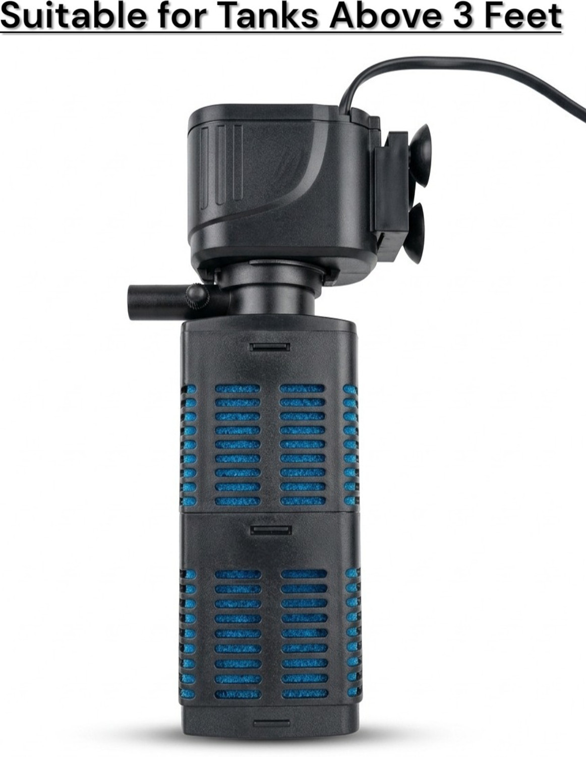Image of Buraq 2 In 1 Aquarium Essentials Kit 15W Aquarium Filters + Light Power Aquarium Filter (Mechanical Filtration for Salt Water and Fresh Water)