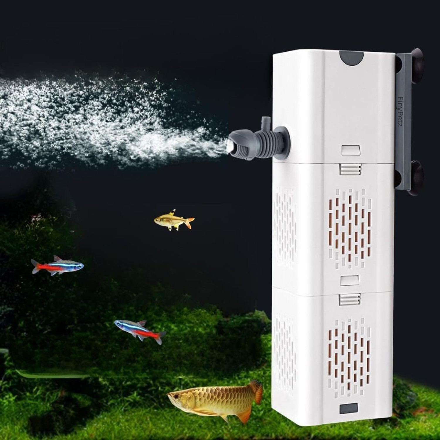 Image of MyPetFishy WP-2990 Power Aquarium Filter (Biological Filtration for Salt Water and Fresh Water)