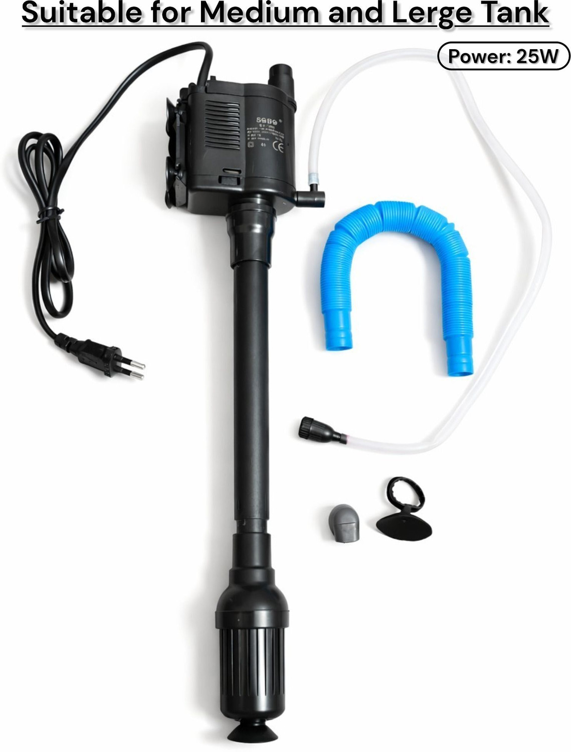 Image of MyPetFishy WP-2990 Power Aquarium Filter (Biological Filtration for Salt Water and Fresh Water)