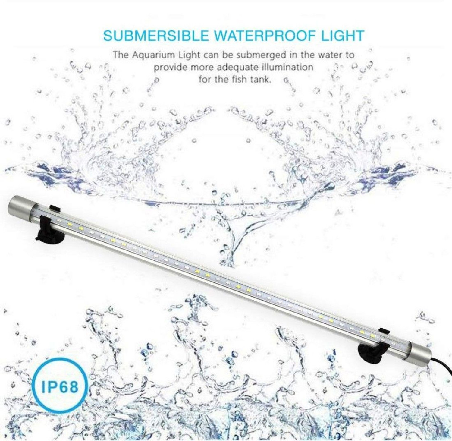 Image of Buraq 2 In 1 Aquarium Essentials Kit 15W Aquarium Filters + Light Power Aquarium Filter (Mechanical Filtration for Salt Water and Fresh Water)