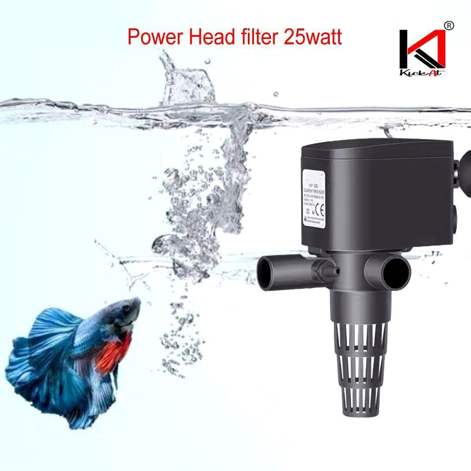 Image of MyPetFishy WP-2990 Power Aquarium Filter (Biological Filtration for Salt Water and Fresh Water)