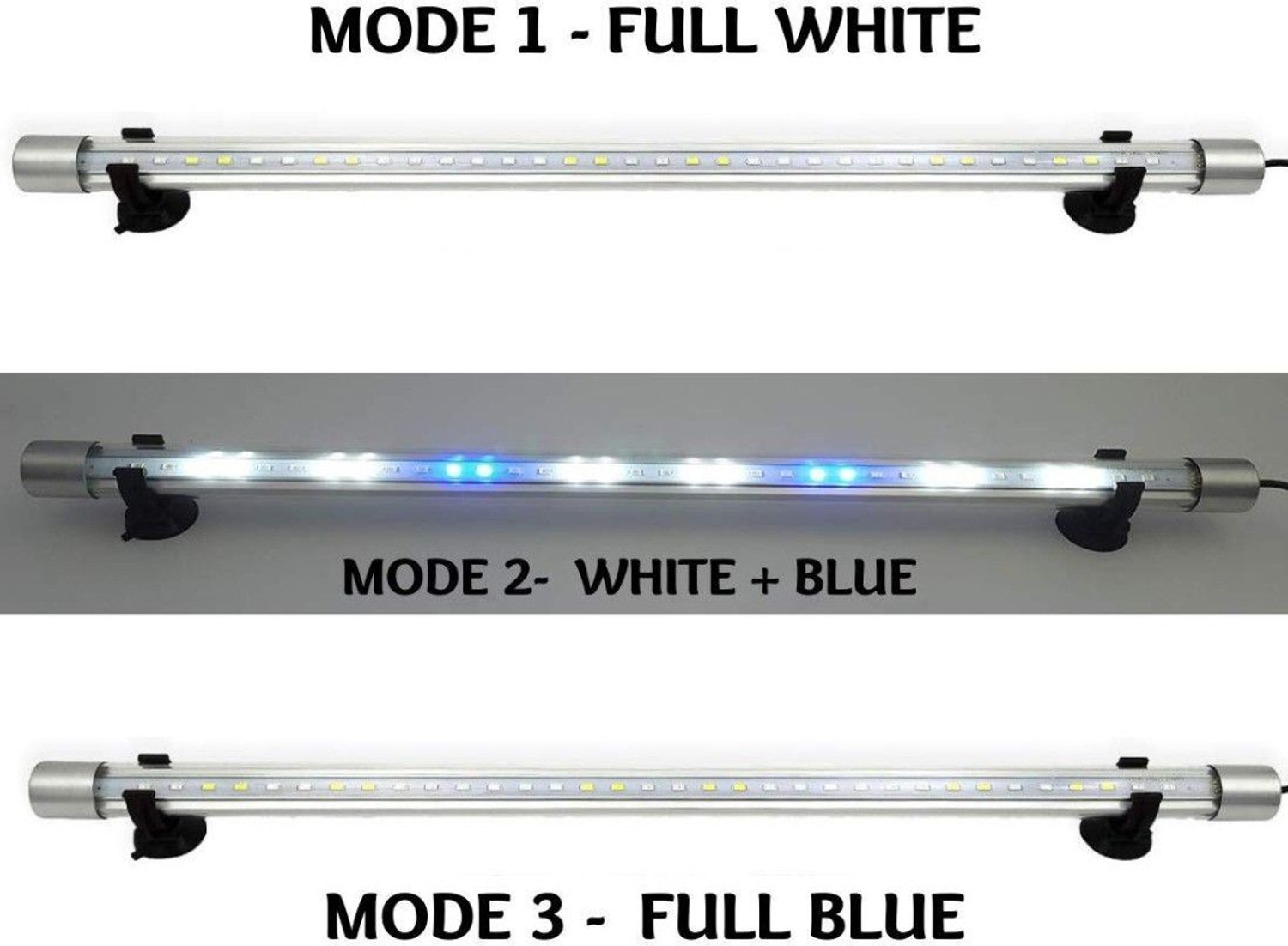 Image of Buraq 2 In 1 Aquarium Essentials Kit 15W Aquarium Filters + Light Power Aquarium Filter (Mechanical Filtration for Salt Water and Fresh Water)