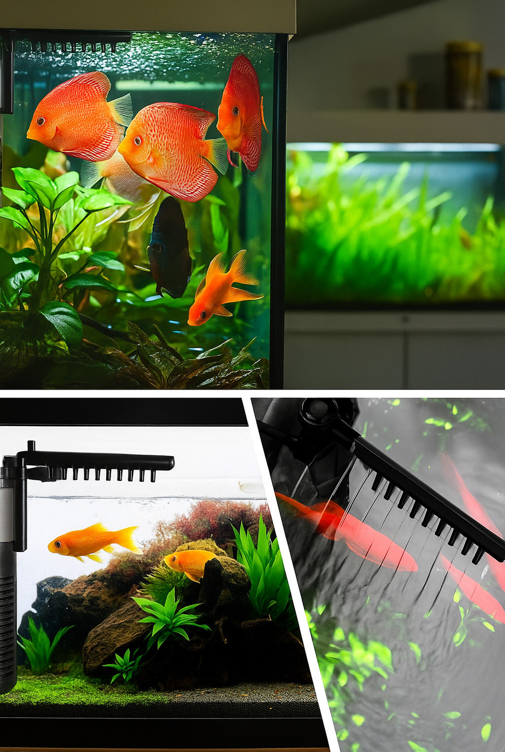 Image of MyPetFishy WP-1120F Power Aquarium Filter (Mechanical Filtration for Salt Water and Fresh Water)
