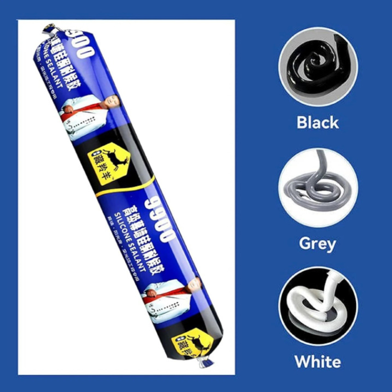 Image of wacker Fishkings Black 121 Silicone Aquarium Sealant (310 ml)