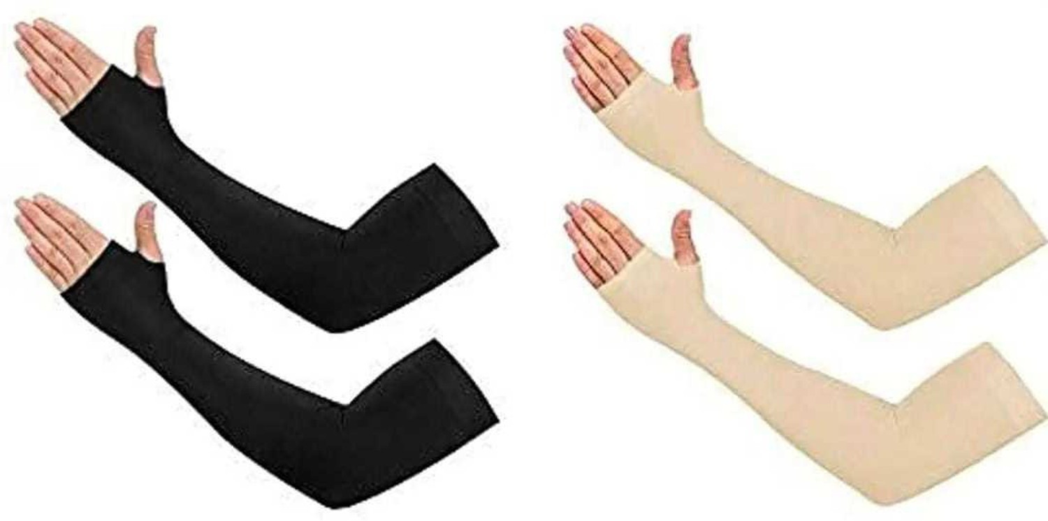 Image of MSR STORE Cotton Arm Sleeve For Boys & Girls (Free, Grey)
