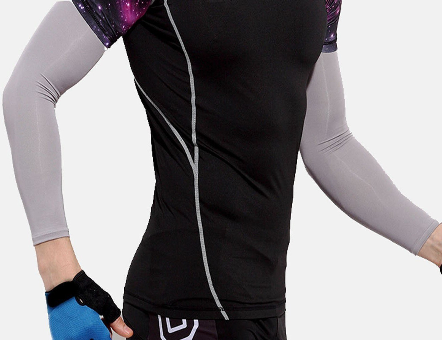Image of MSR STORE Cotton Arm Sleeve For Boys & Girls (Free, Grey)