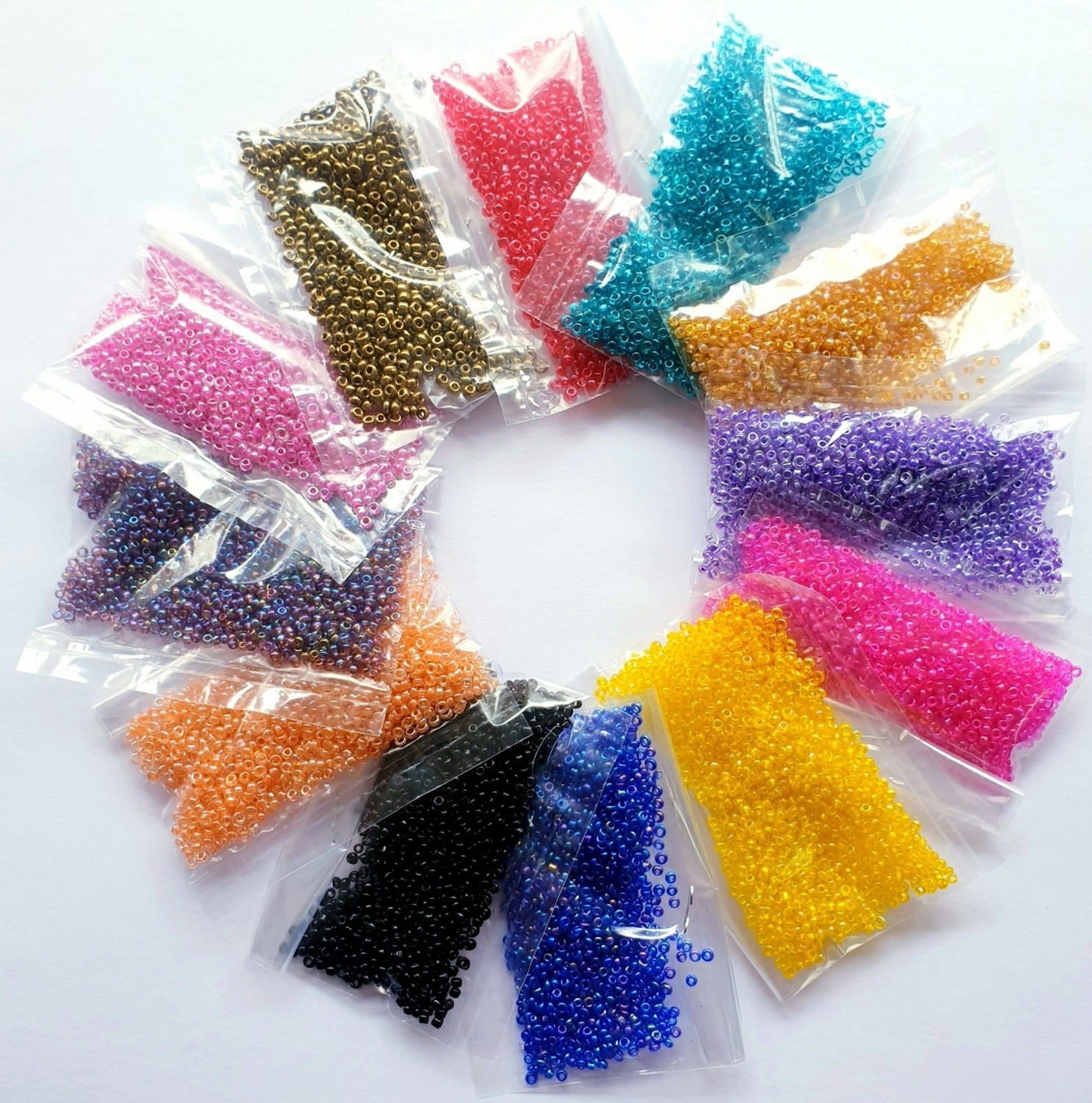 Image of JEKEMI 17000pcs 2mm Glass Seed Beads for Jewelry Making Kit