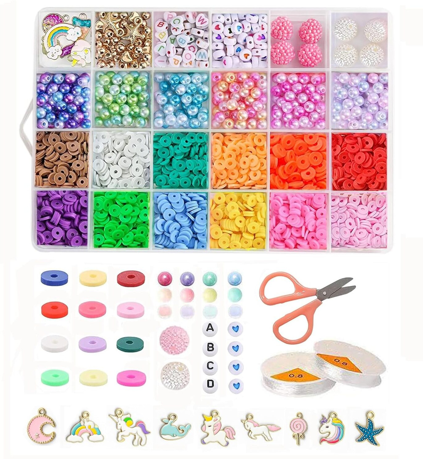 Image of JEKEMI 17000pcs 2mm Glass Seed Beads for Jewelry Making Kit