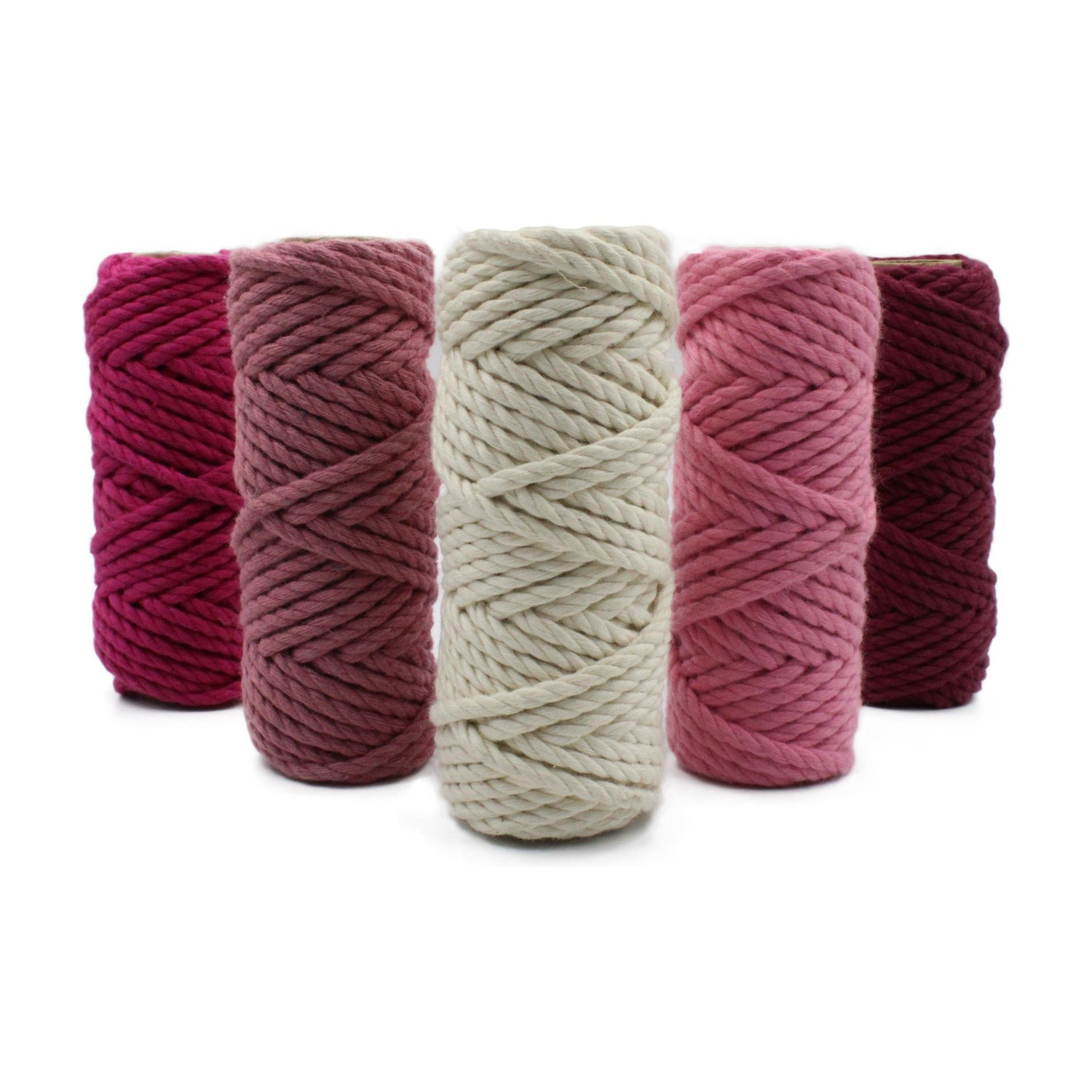 Image of Bobbiny 3MM 50 Meter Braided /Knitted Nylon Macrame PP Knot Thread and Beading Cord