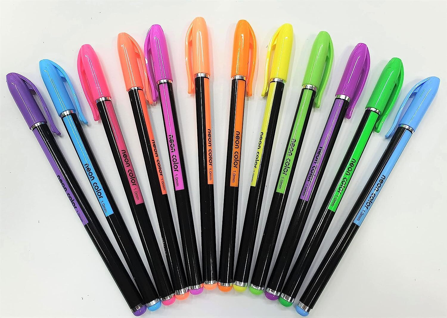 Image of Bhive 12 shades NEON COLORS SHADES GEL PEN SET