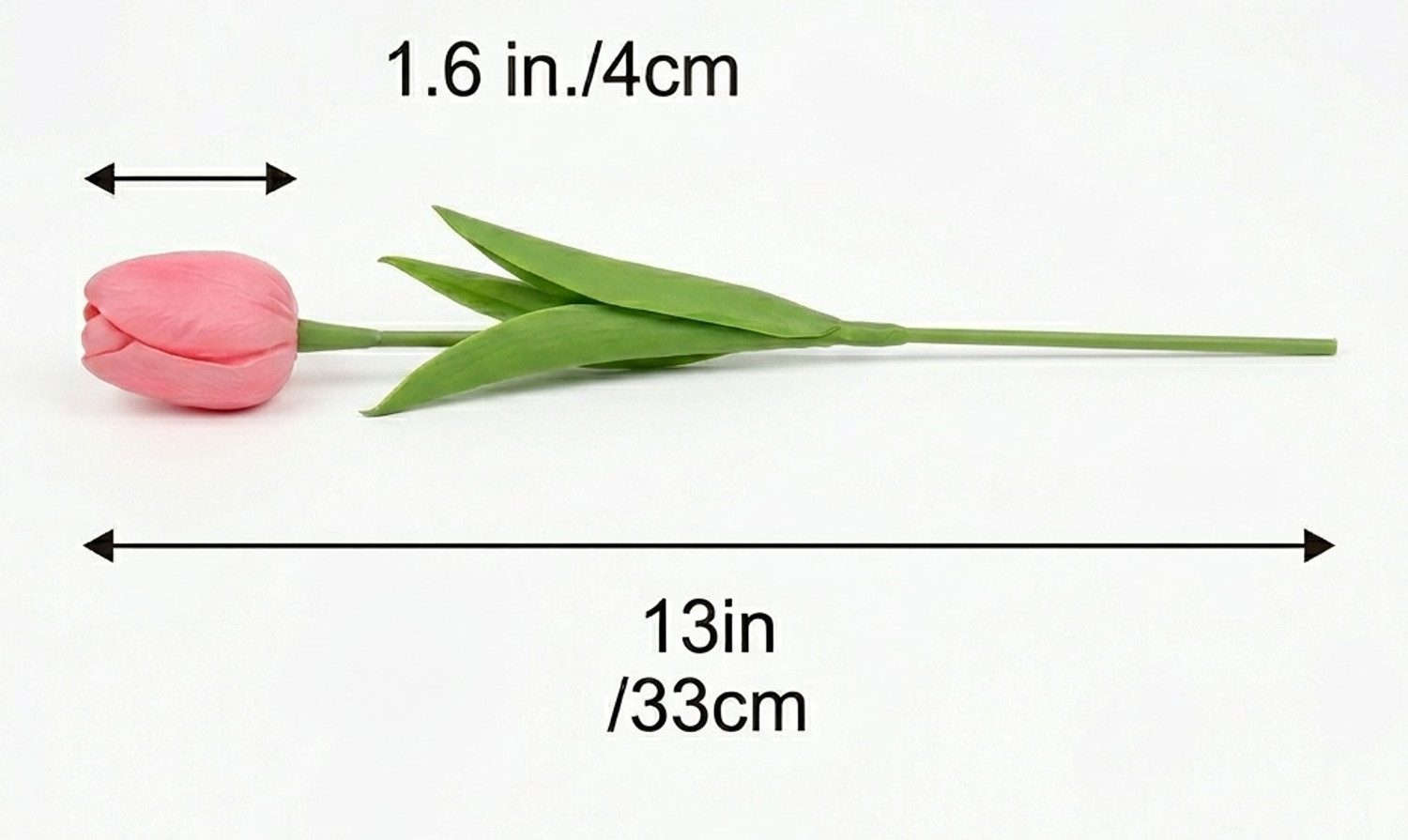 Image of jaasmeet Pink Tulips Artificial Flower (33 cm, Pack of 5, Flower Bunch)