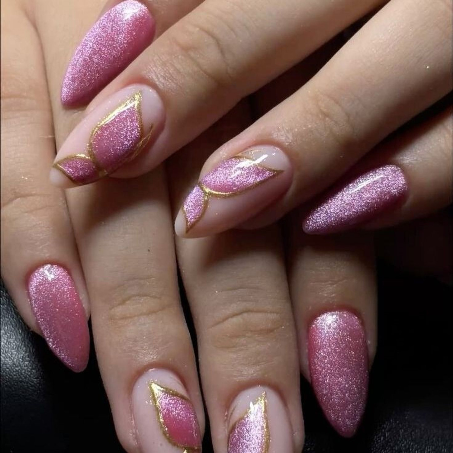Image of NAILSFOREVE PRESS ON NAIL WHITE, PINK, BLACK (Pack of 10)