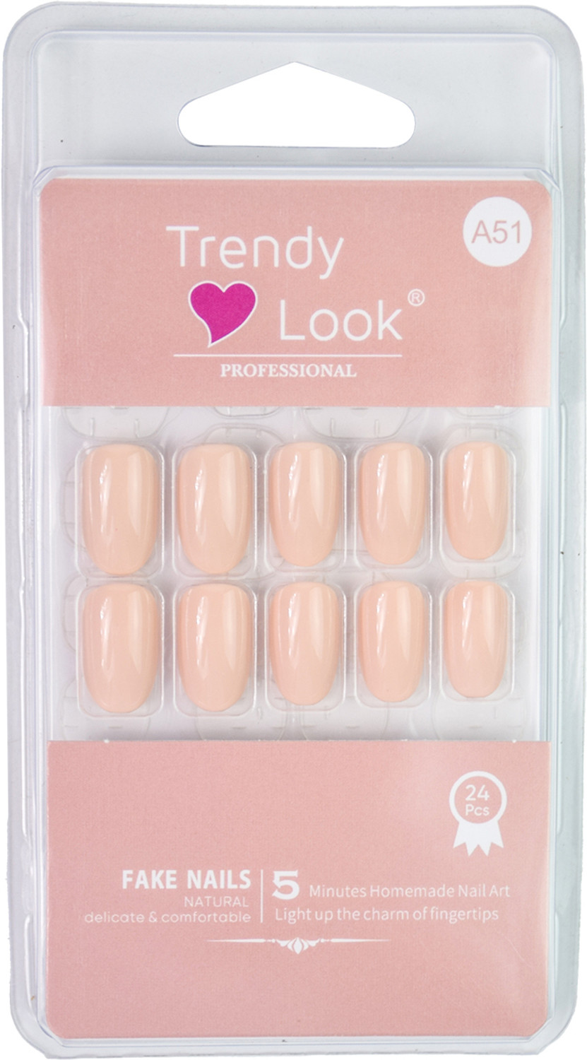 Image of NAILSFOREVE PRESS ON NAIL WHITE, PINK, BLACK (Pack of 10)