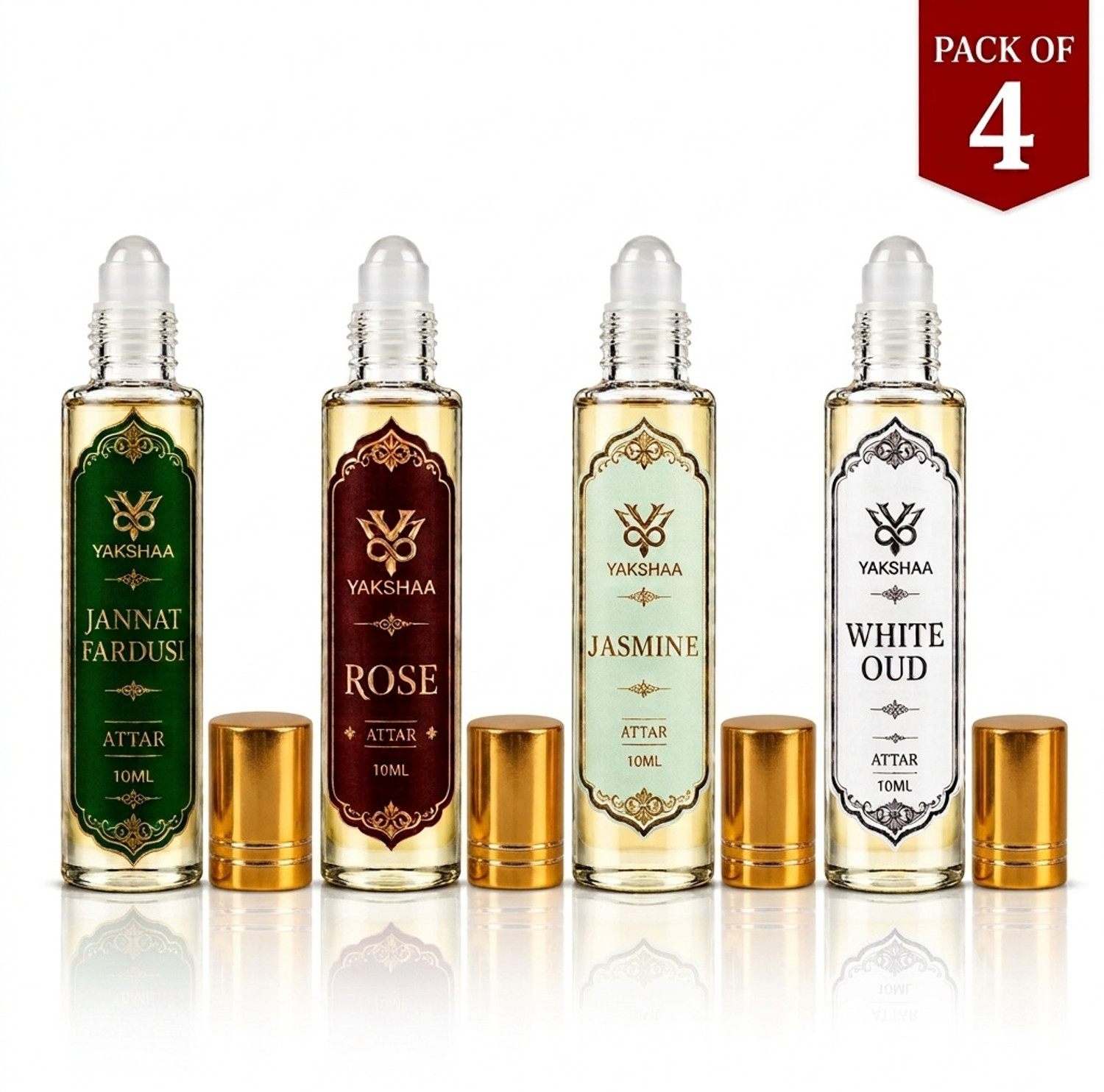 YAKSHAA Premium Attar Combo - 4 Floral Attars - Image 6