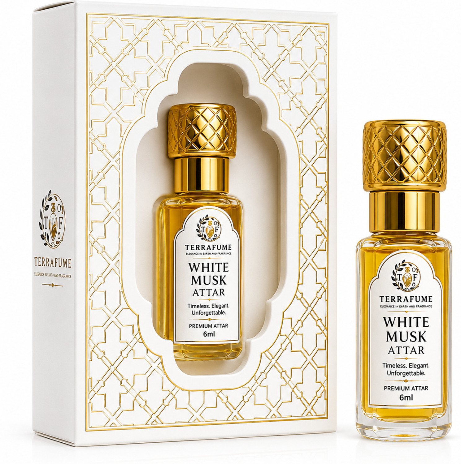 Image of Madani White Oud Attar Spray |Arabic & French Blend | Non-Alcoholic Perfume Spray 50 ml Floral Attar (Amber, Woody, Natural)