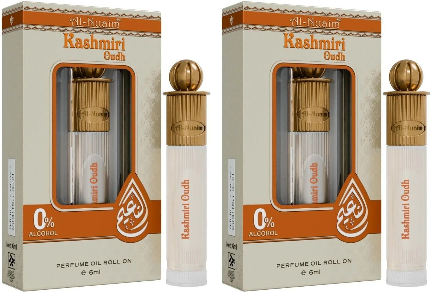Image of Al Nuaim DIRHAM 20 ML ROLL ON ATTAR (PACK OF 2) GIFT PACK Herbal Attar (Musk)