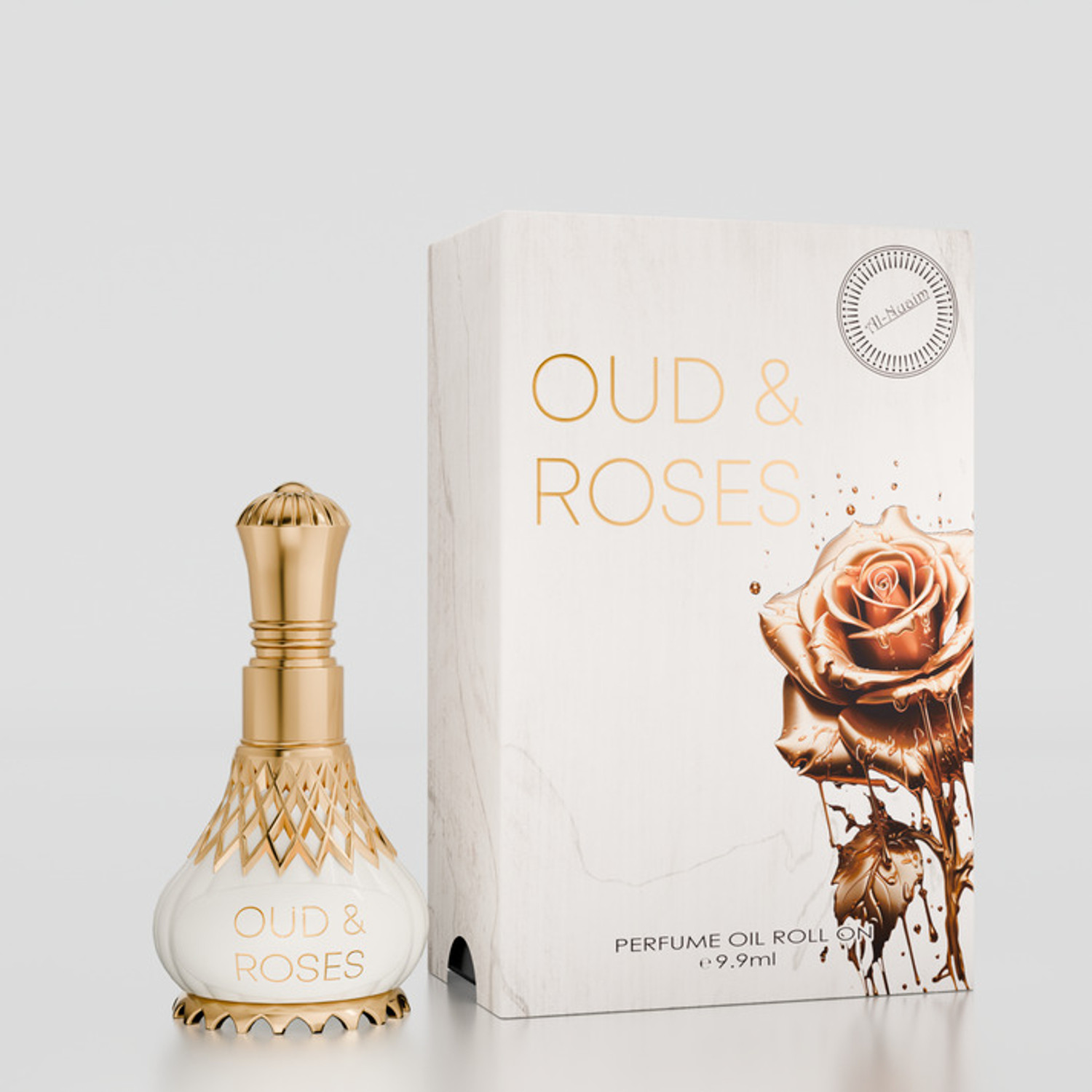 Al-Nuaim Oud & Rose Alcohol Free Attar - Image 1