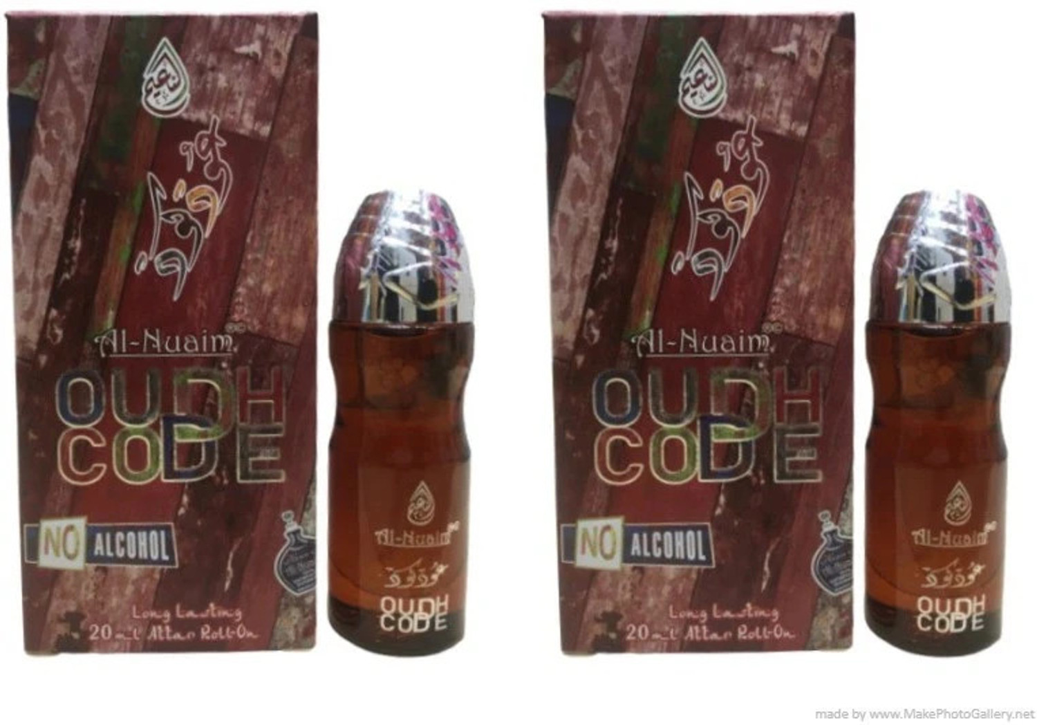 Image of Al Nuaim DIRHAM 20 ML ROLL ON ATTAR (PACK OF 2) GIFT PACK Herbal Attar (Musk)