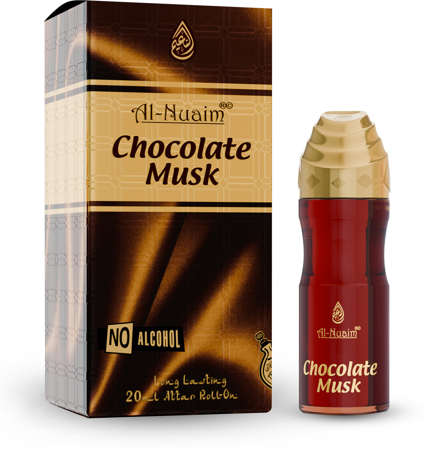 Image of Al Nuaim DIRHAM 20 ML ROLL ON ATTAR (PACK OF 2) GIFT PACK Herbal Attar (Musk)