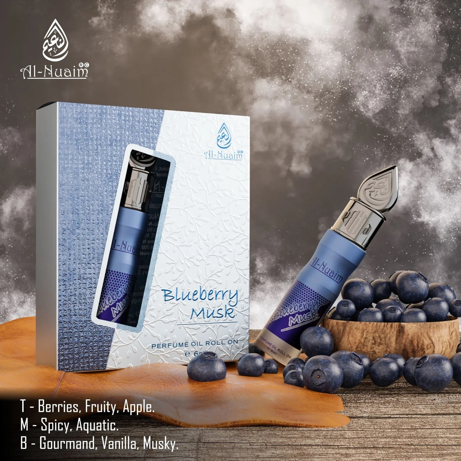 Al Nuaim Blueberry Musk Attar 6ml - Image 2