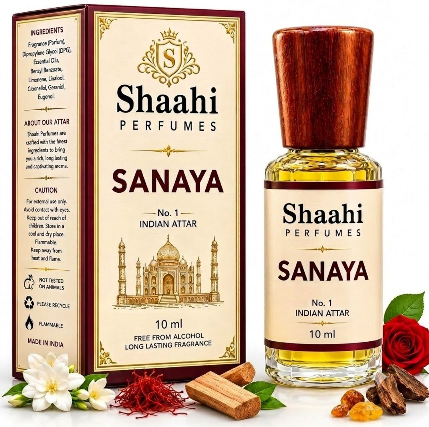 Image of Al Nuaim DIRHAM 20 ML ROLL ON ATTAR (PACK OF 2) GIFT PACK Herbal Attar (Musk)