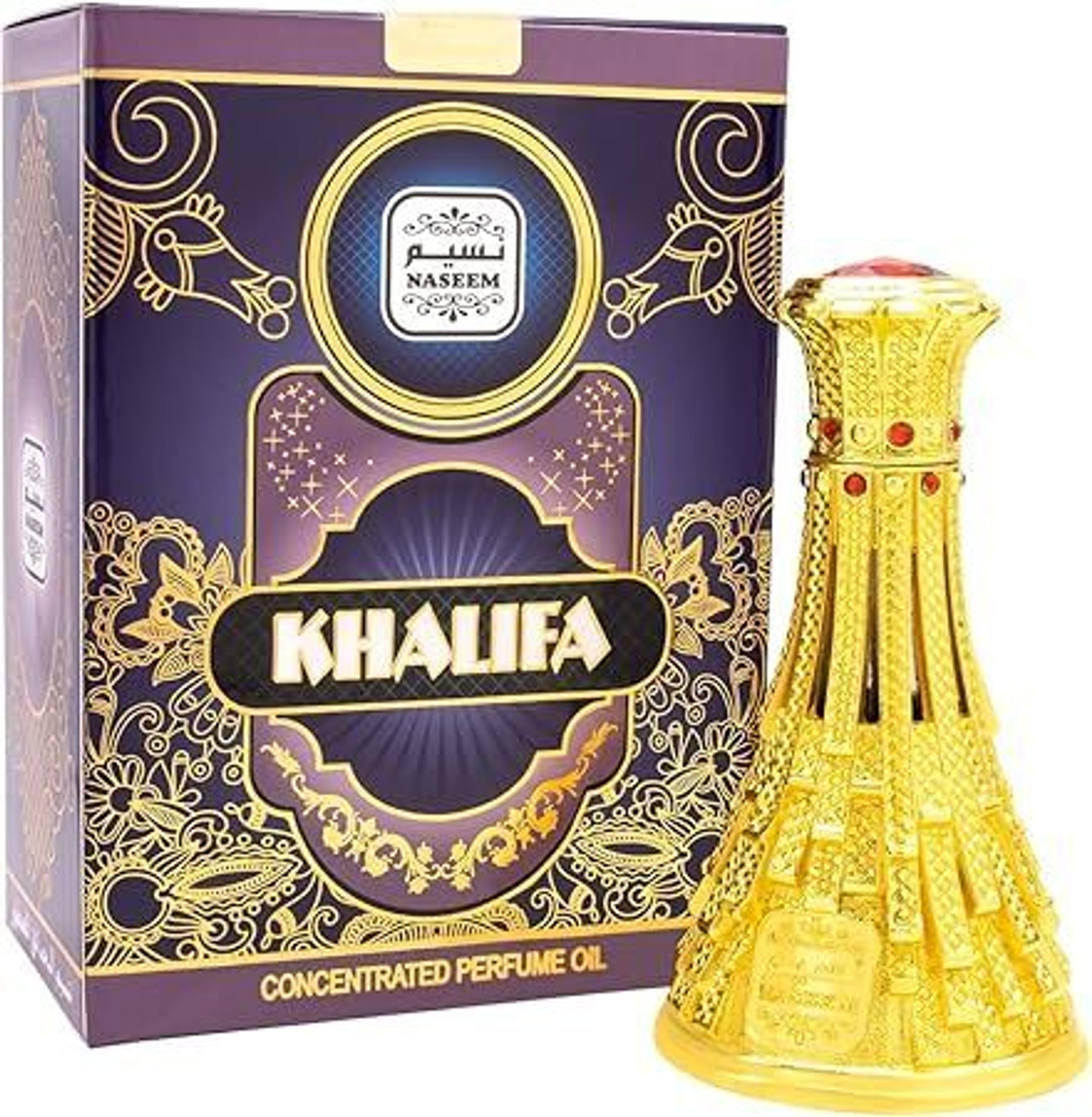 Image of NASEEM Khalifa Attar / Alcohol-Free, Long-Lasting Perfume Oil For Men & Women (15 ML) Floral Attar (Woody)