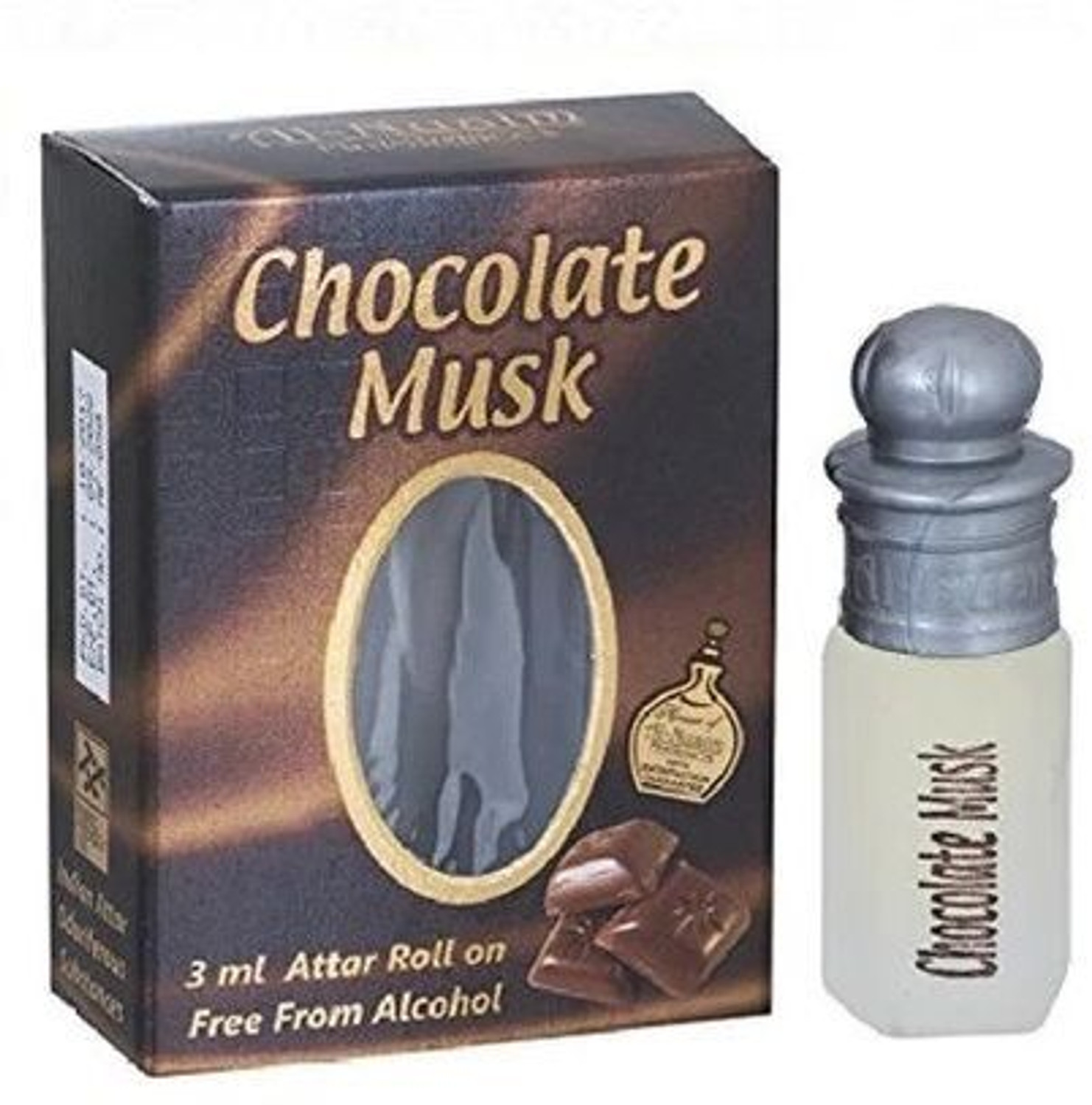 Image of Al-Nuaim Chocolate Musk Attar for Men and Women (New Edition) Herbal Attar (Fruity)