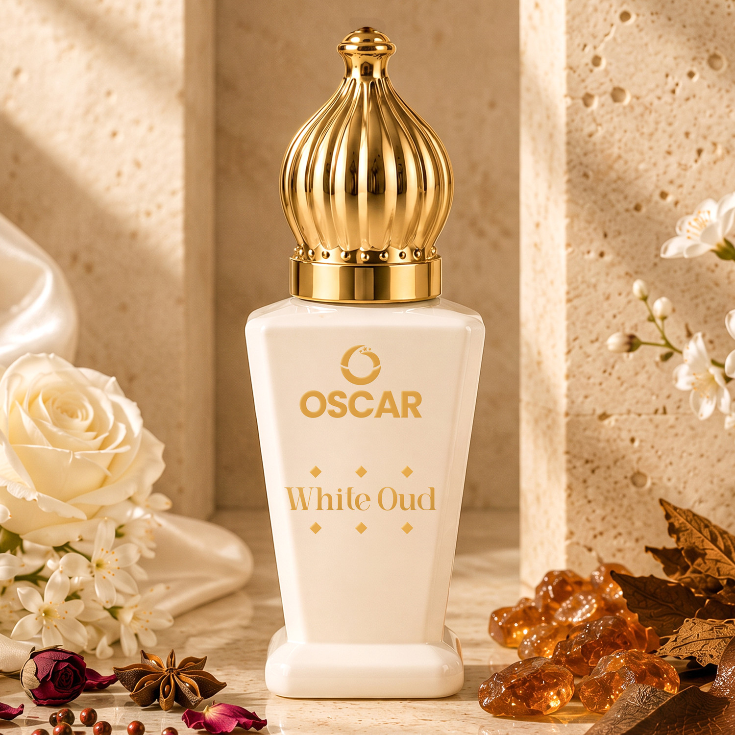 Oscar White Oudh Attar For Men | Strong Fragrance | Non-Alcoholic Roll-On Floral Attar (White Oudh) - Image 1