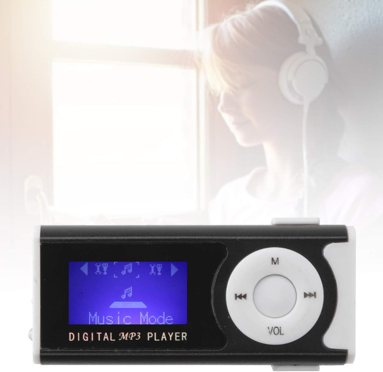 Image of DRUMSTONE Portable MP3 Music Player Set 8 GB MP3 Player (Black, 4 Display)