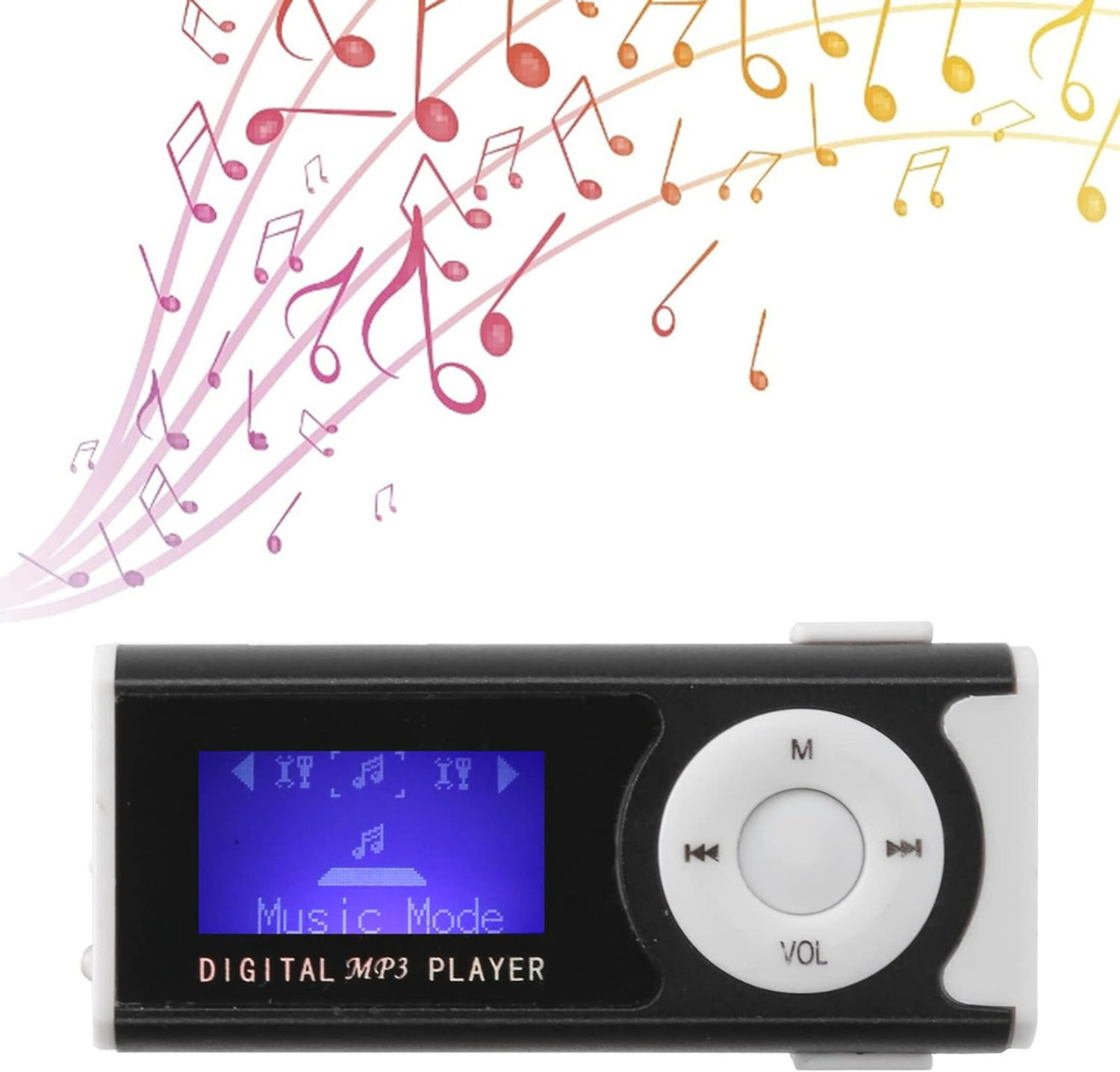 Image of DRUMSTONE Portable MP3 Music Player Set 8 GB MP3 Player (Black, 4 Display)