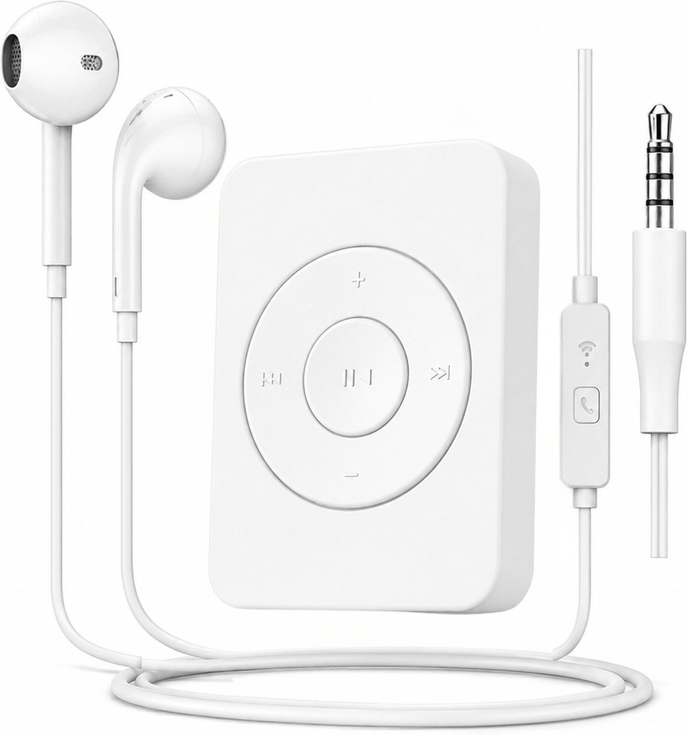 XZOR All-in-One Bluetooth MP3 Player â Auto Pairing, Speaker, Dual Mode, Up to 128GB MP3 Player (White, 0 Display) - Image 1