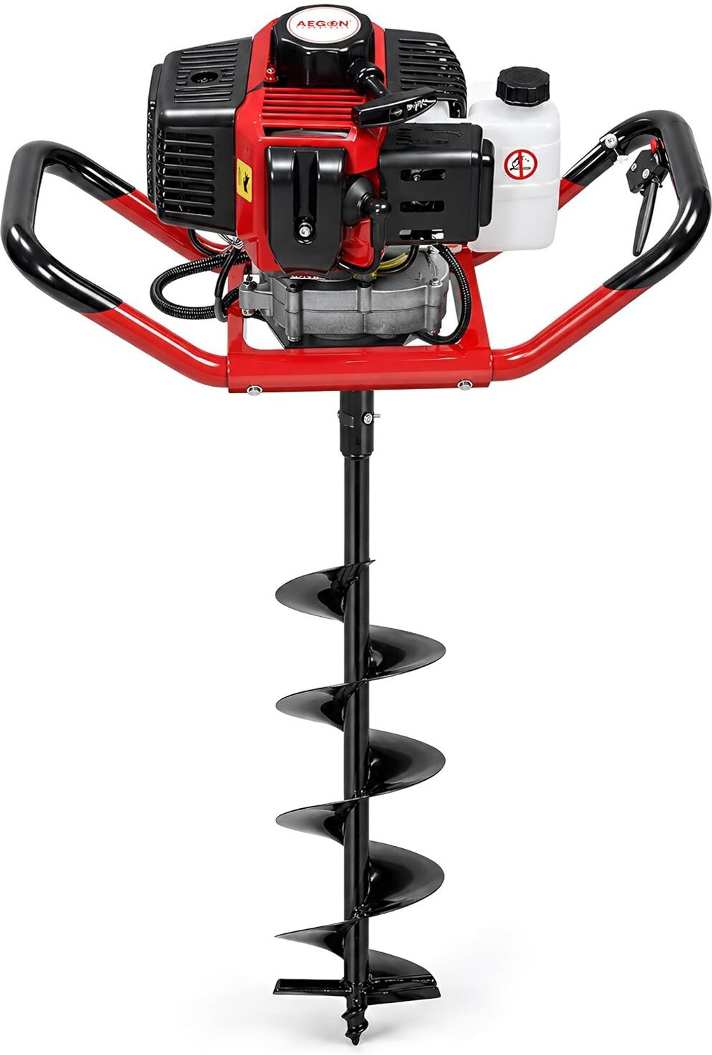 Image of Balwaan Krishi BE-63 Earth Auger 63cc 2 Stroke Petrol Engine with 6 Inch Double Spiral Planter Auger Drill (One Man Operation)