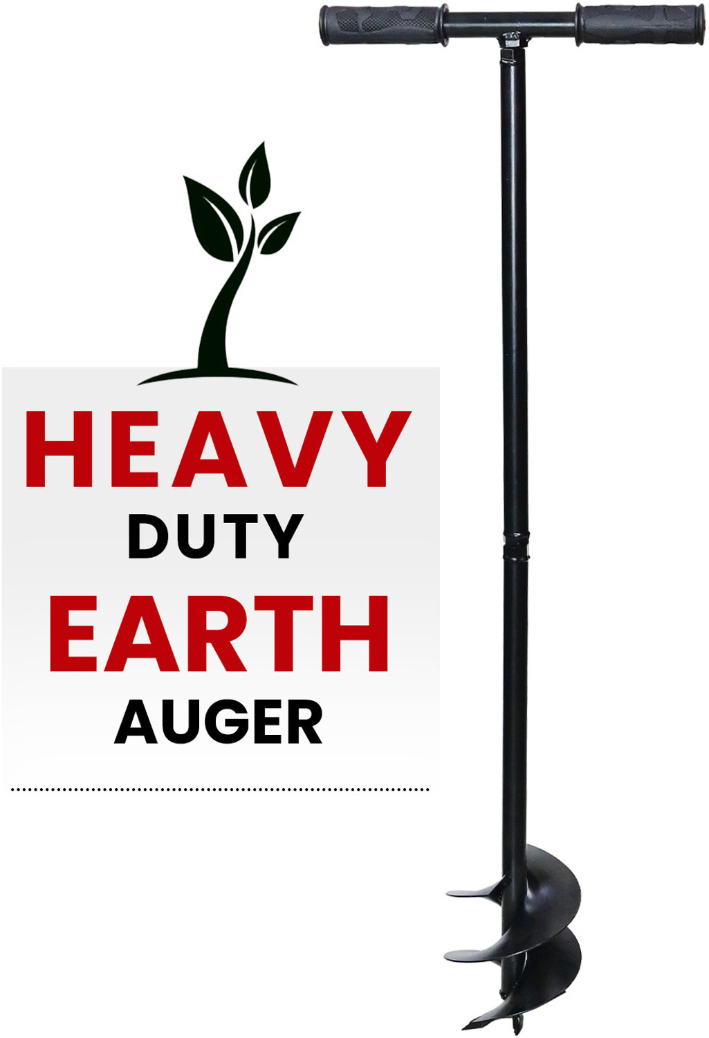 Image of Balwaan Krishi BE-63 Earth Auger 63cc 2 Stroke Petrol Engine with 6 Inch Double Spiral Planter Auger Drill (One Man Operation)