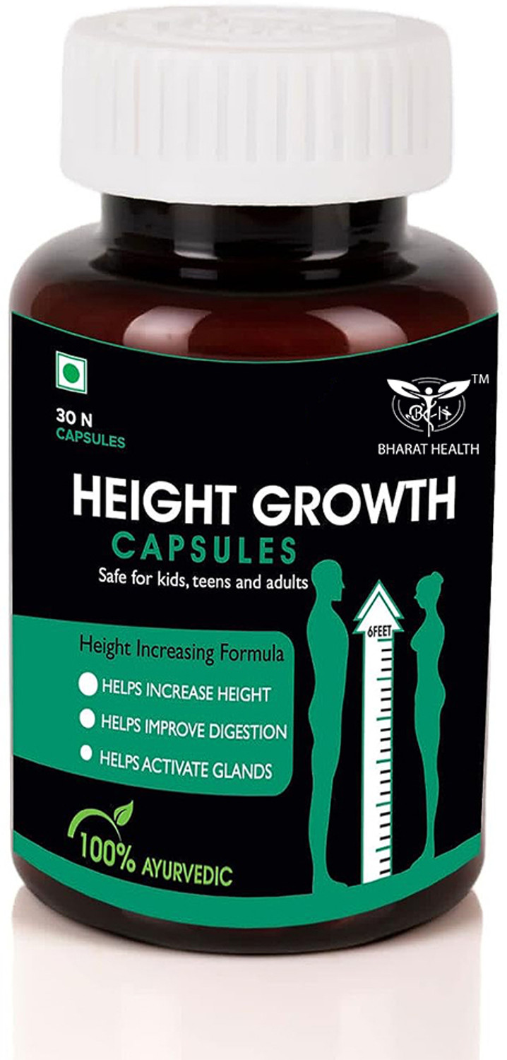 Image of BHARAT HEALTH HEIGHT GROWTH CAPSULE (30 VEG CAPSULE) (30 Capsules)