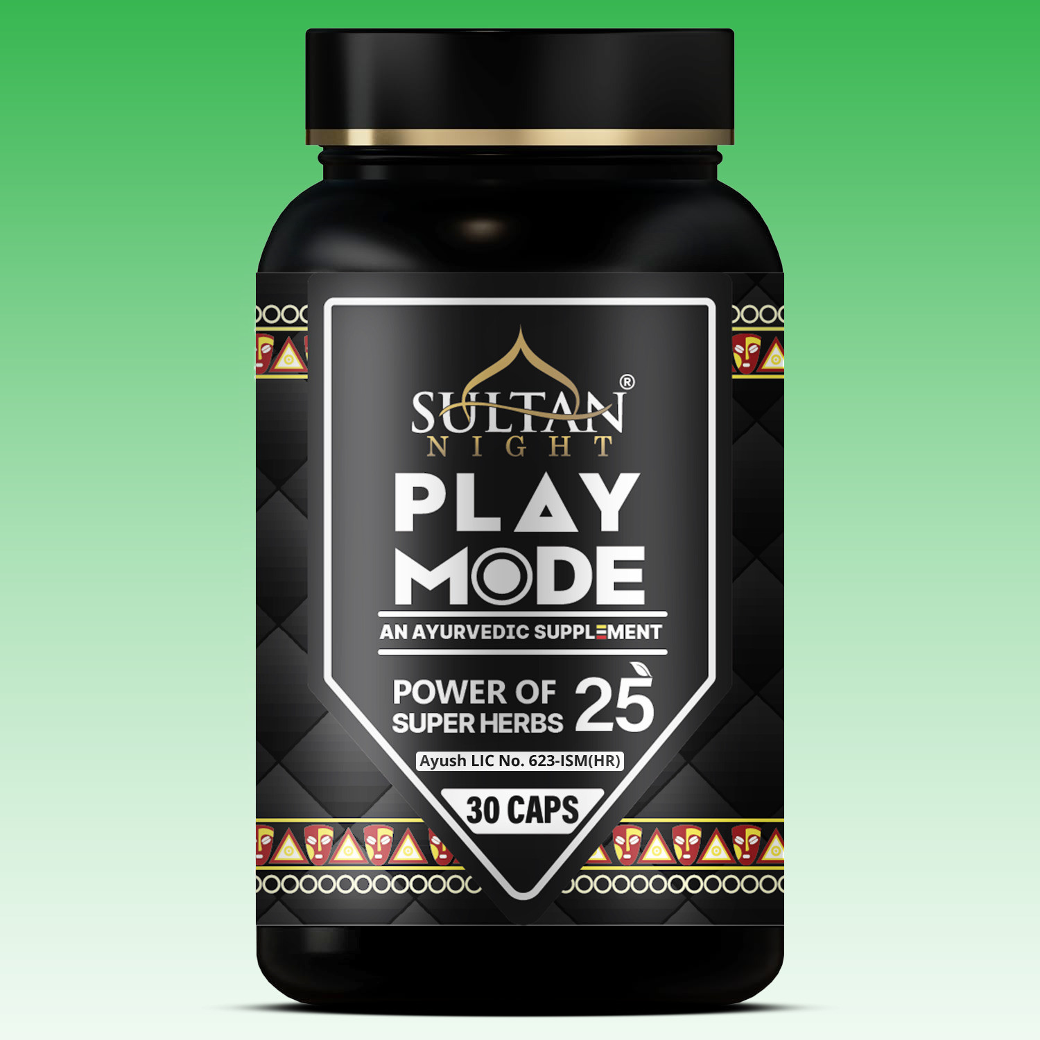 sultan night Play mode capsule | An ayurvedic supplement | Herbal & natural Capsule (30 Capsules) - Image 1