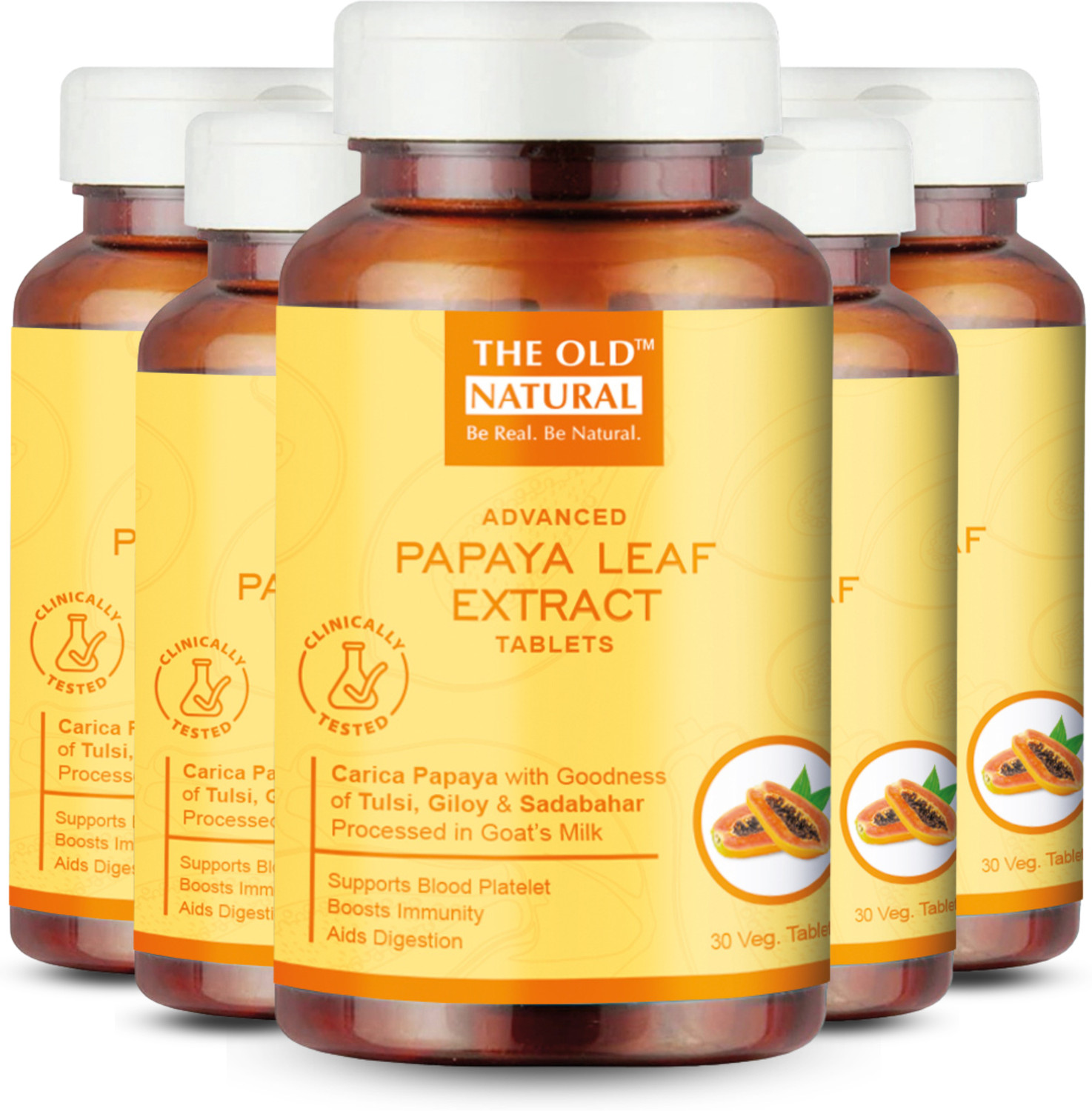 Image of The Old Natural Leaf Extract Tablets |5) (Pack of 5, 150 Tablets)