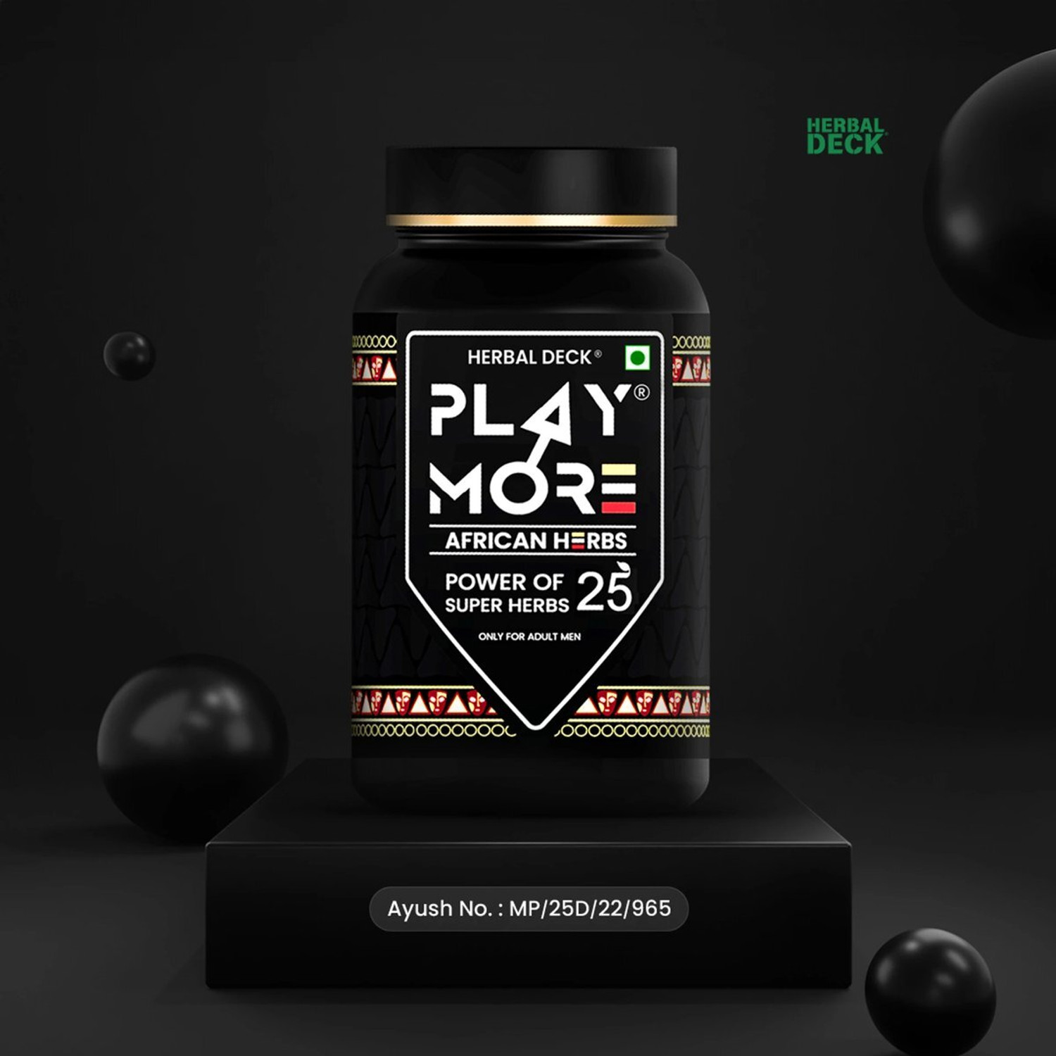 Herbal Deck PlayMor Powder for Men - Image 1