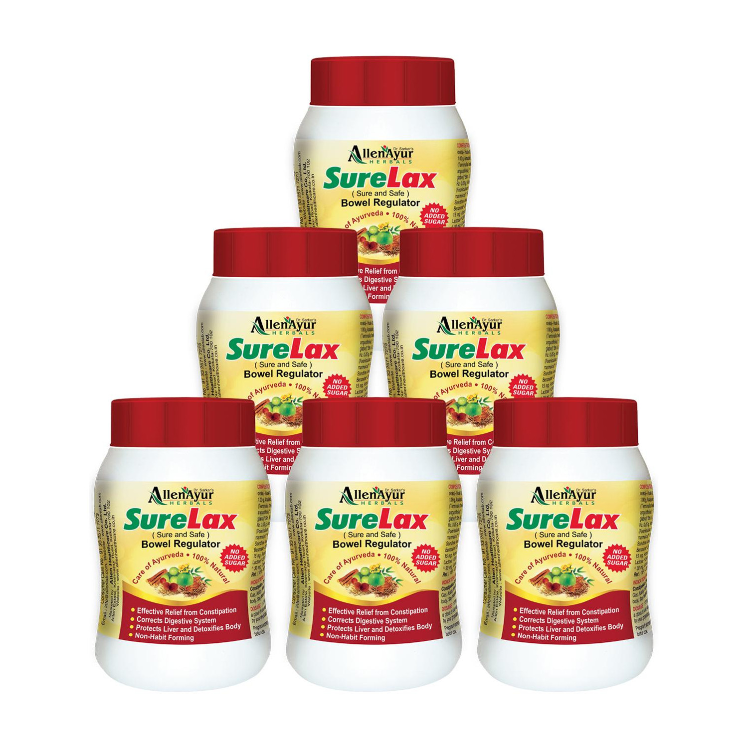 Allen Ayur SureLax 600g (Pack of 6) - Image 1