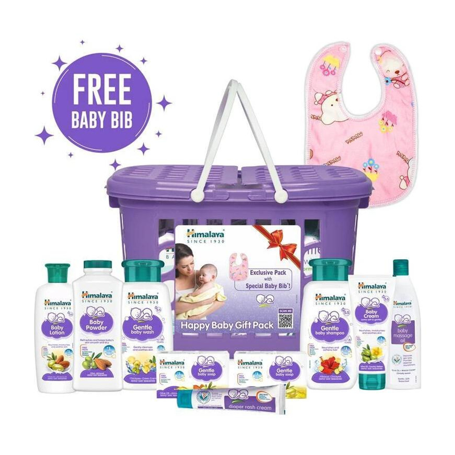 Himalaya Happy Baby Gift Pack (9 in 1) Purple - Image 1