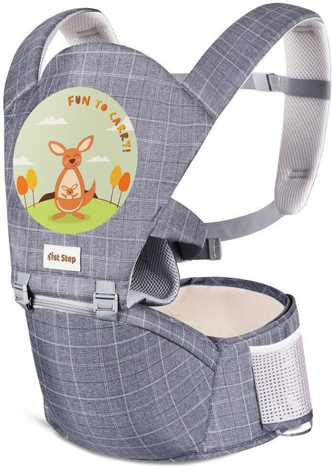 Image of Hierax greenbcb7 Baby Cuddler (Green, Front carry facing out)