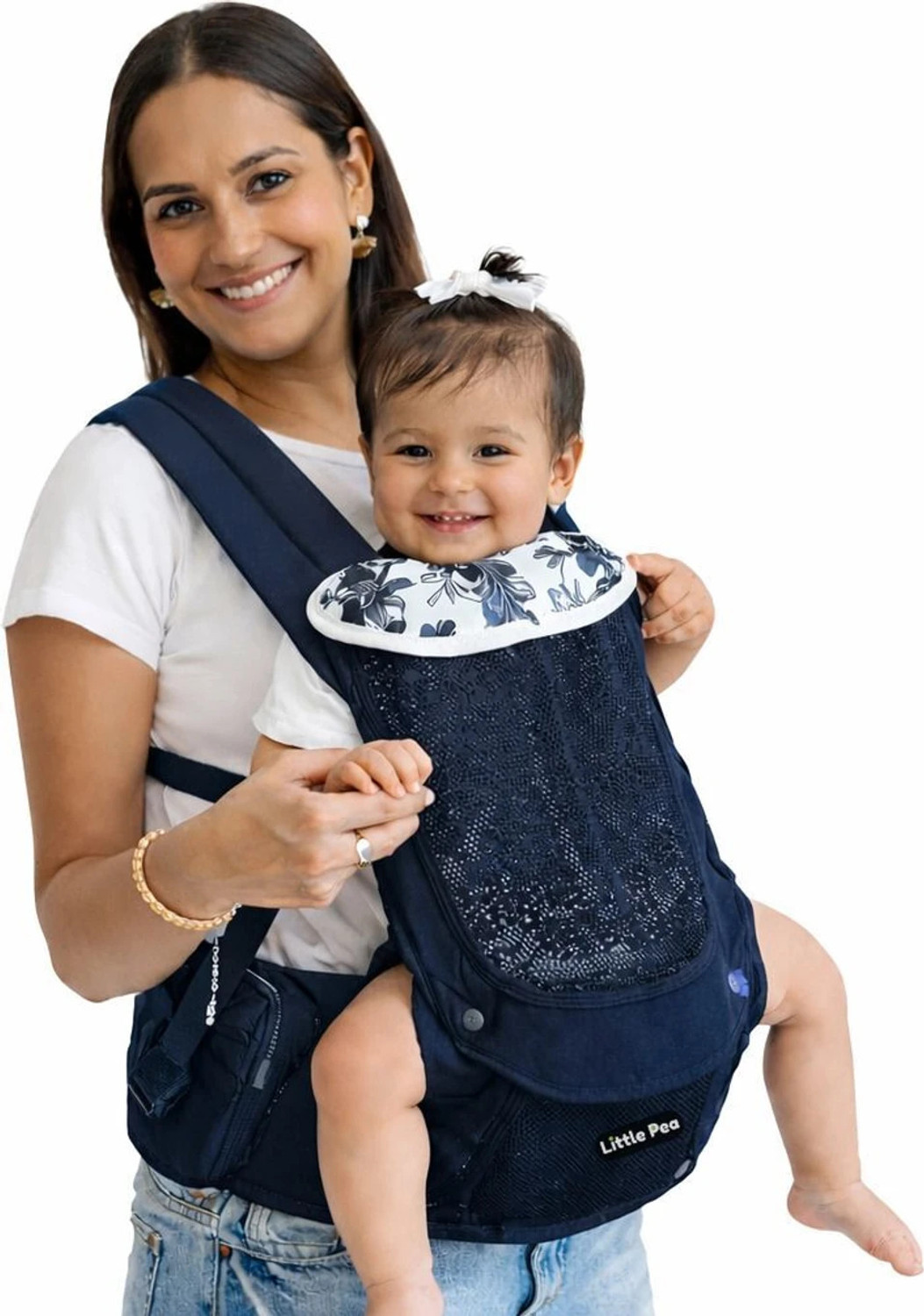 Image of Hierax greenbcb7 Baby Cuddler (Green, Front carry facing out)