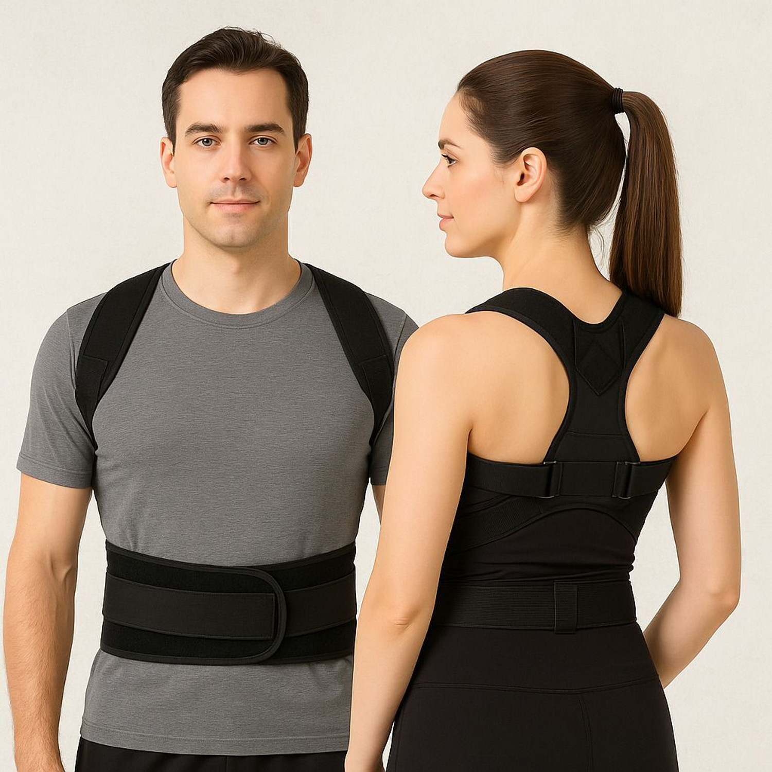 Image of Moon surgical Back Blue Belt for Pain Relief Back and Spine Protector