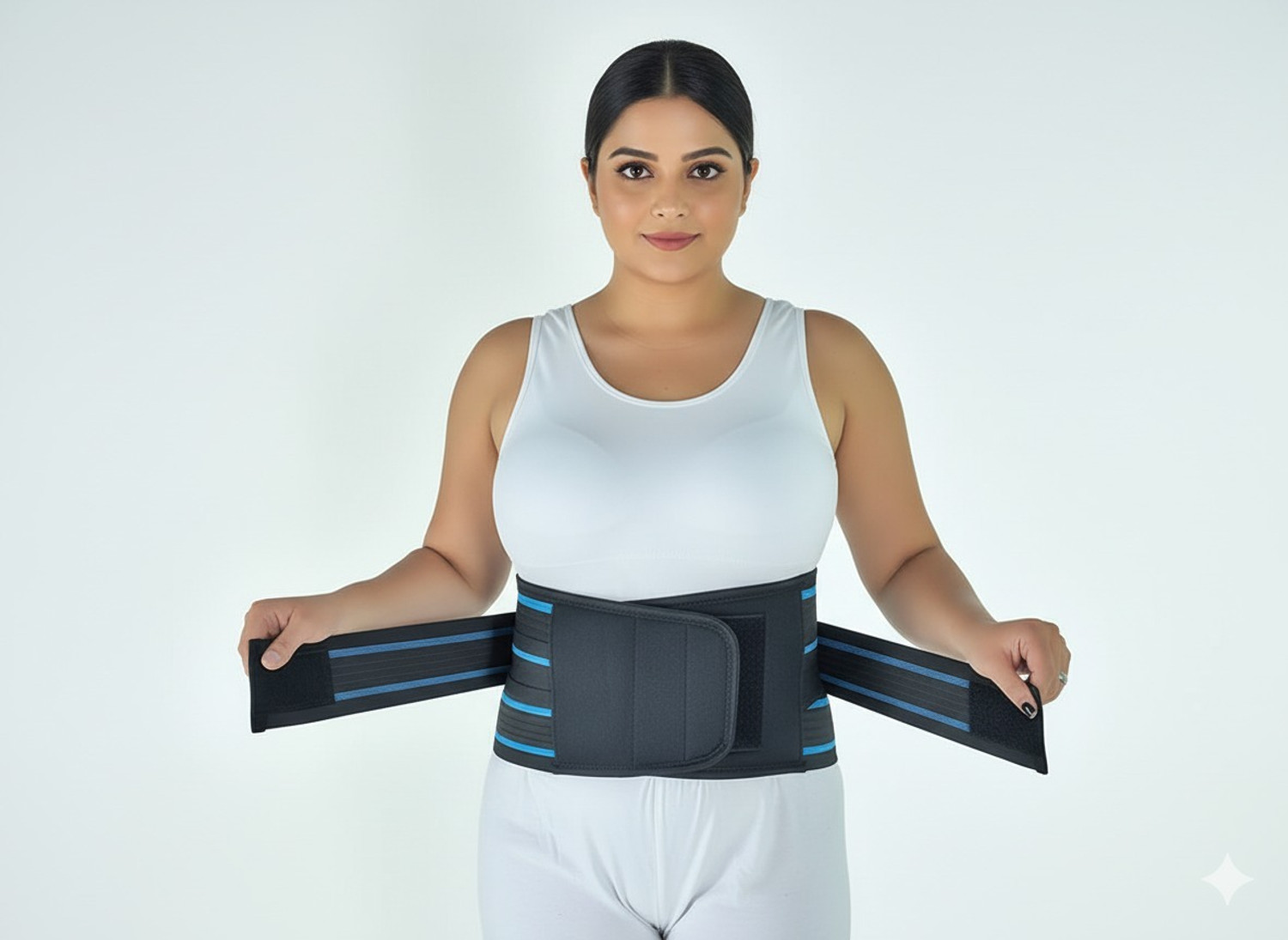 Image of Moon surgical Back Blue Belt for Pain Relief Back and Spine Protector
