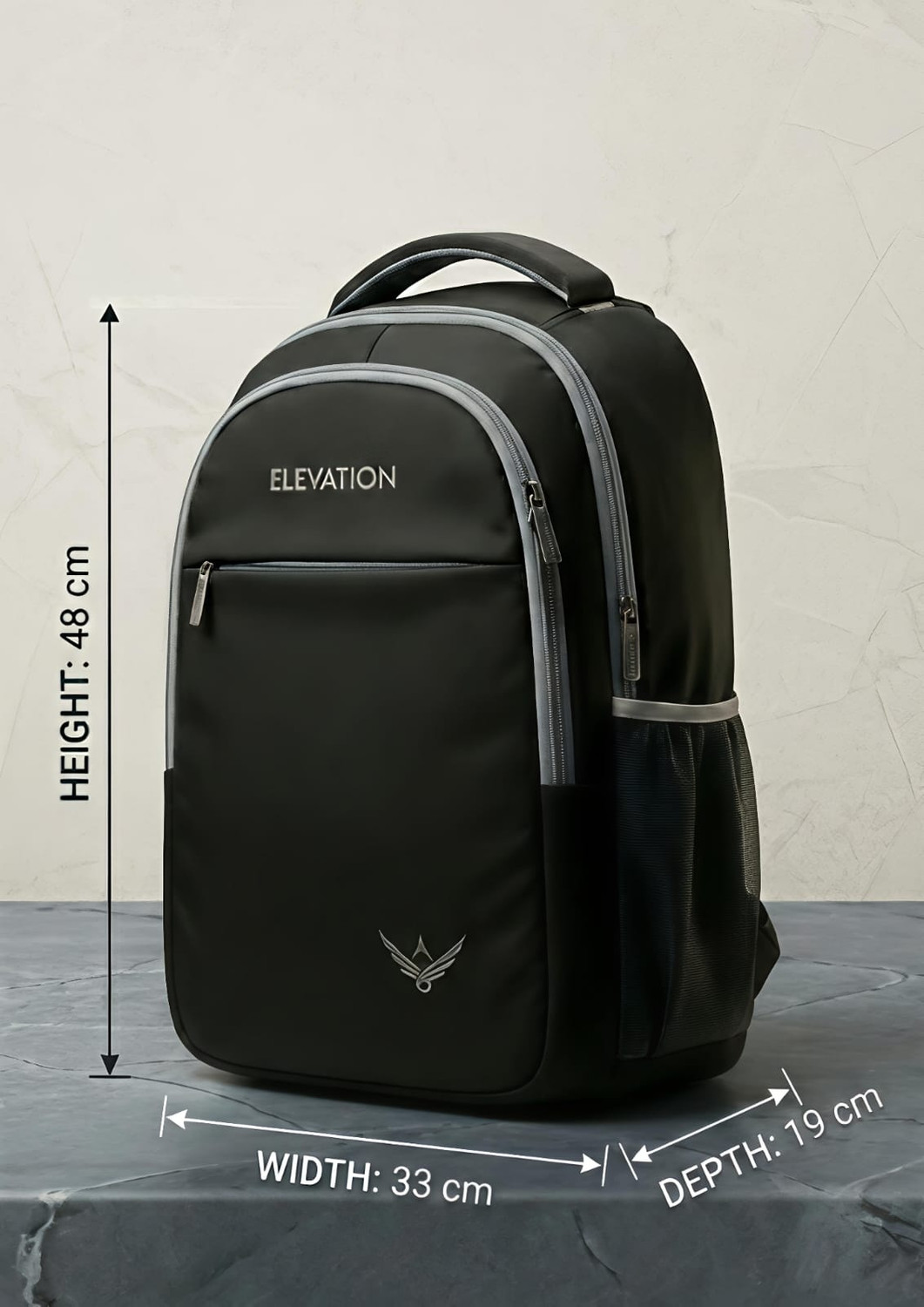 Image of AM Creation laptop bag Casual school college (PACK OF 3) Waterproof Backpack (Black, Grey, 28 L)