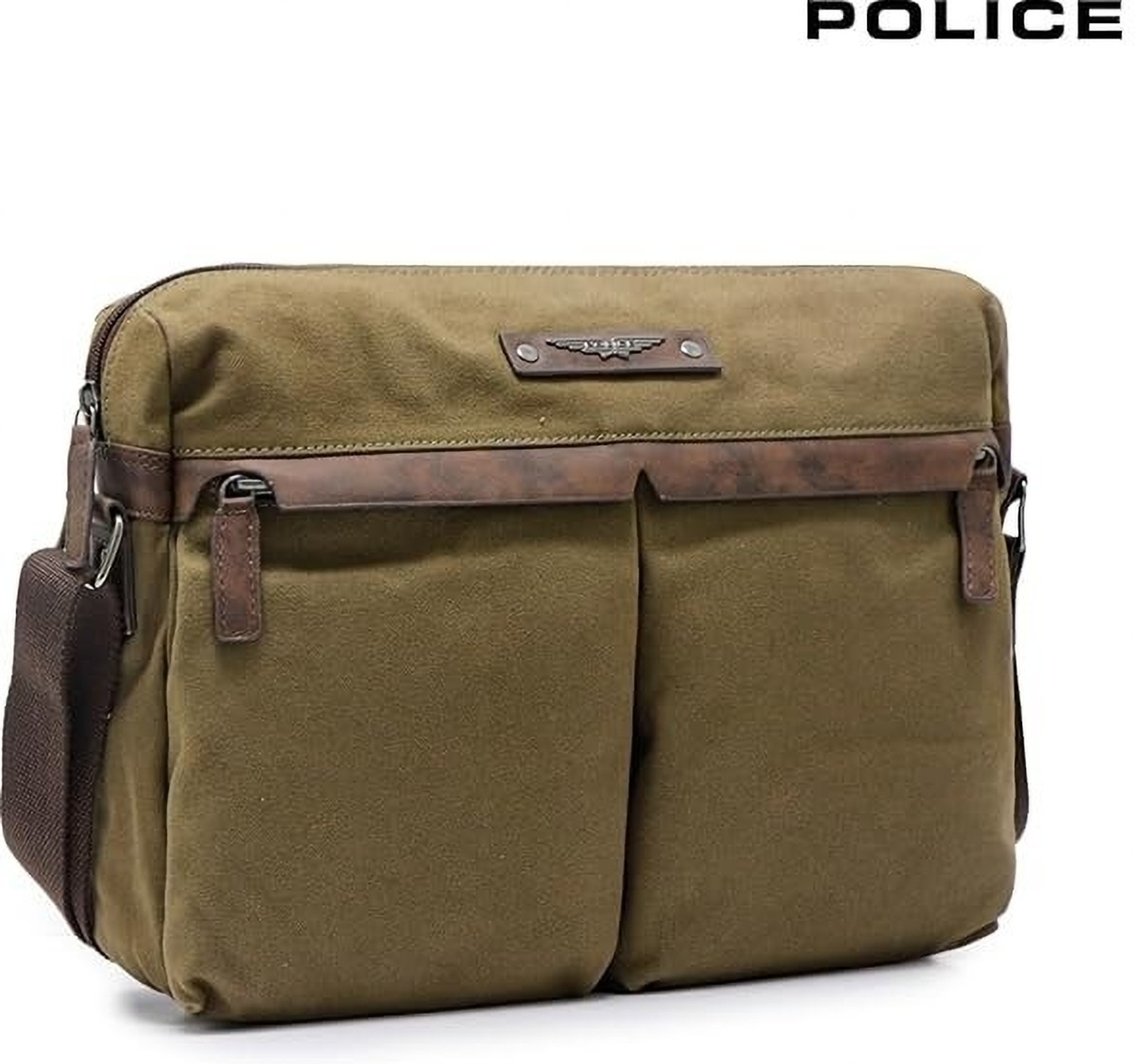 Image of Police Small 15 L Laptop Backpack Travel Bagpack with Anti Theft Pocket, Organizer Pockets (Green)