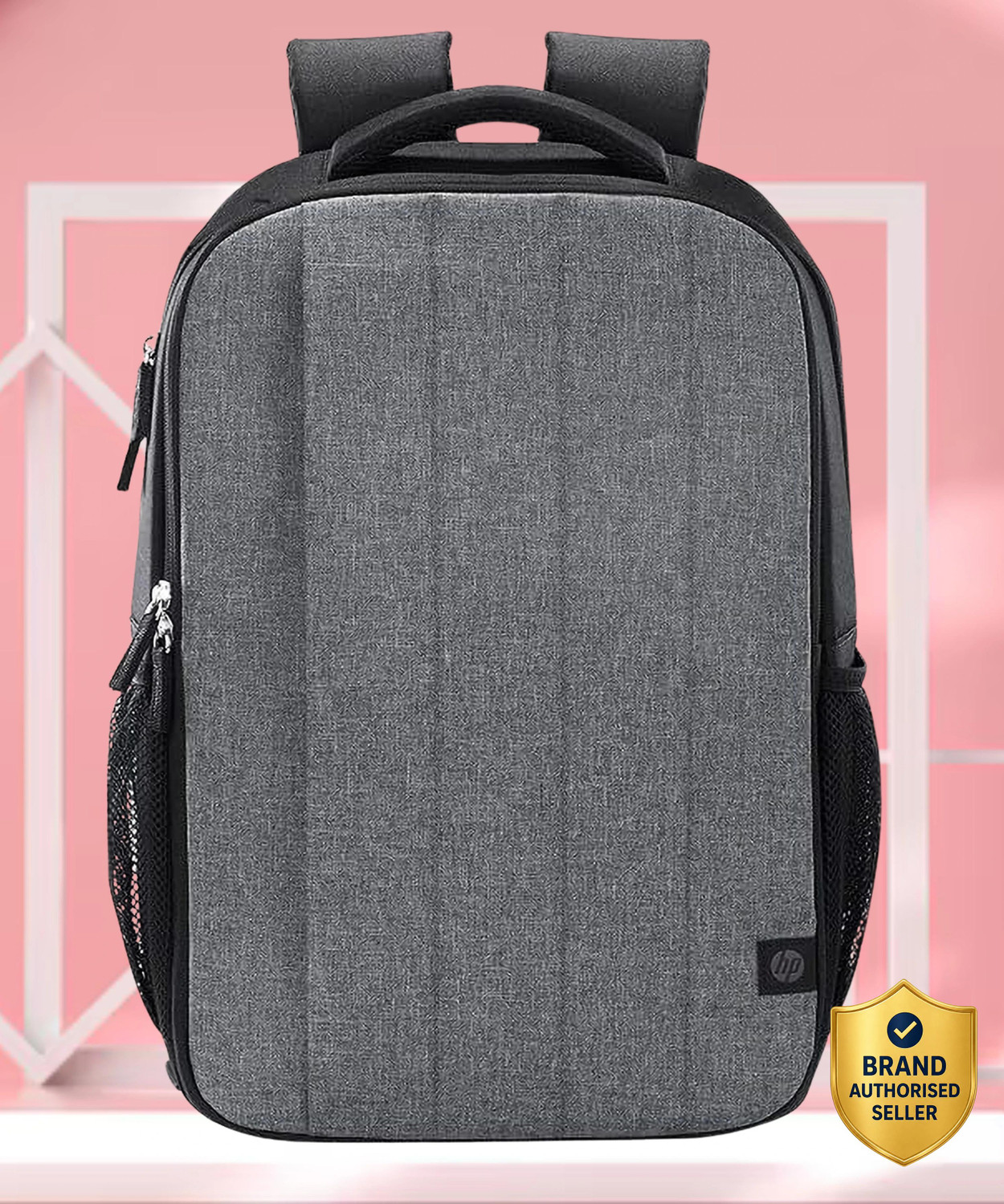Image of HP 27.6 L Laptop Backpack Trendy Backpack for Students | College, School & Casual Use Ent Elite (Grey, Black)