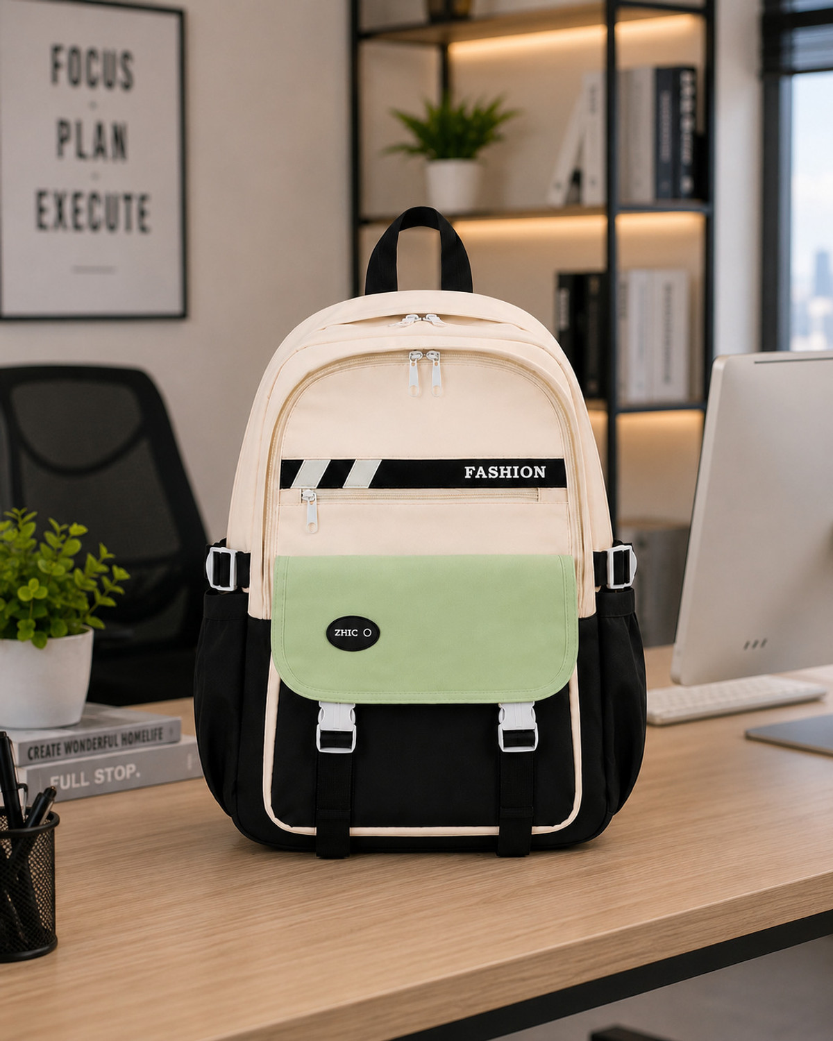 Image of arisen Large 35 L Laptop Backpack Large 40 L Laptop Backpack Laptop Medium Waterproof Schoo /College Bag (Black) (Black)