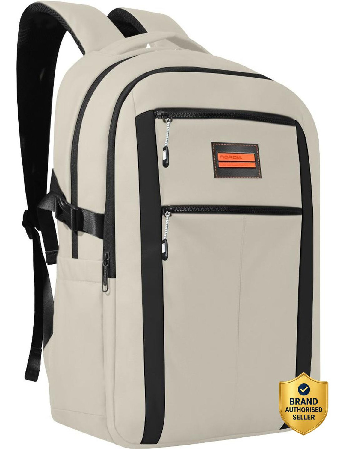 Image of REDHORNS Medium 30 L Laptop Backpack School Backpack with 15.6inch Laptop Holder and waterproof material For unisex (Black)
