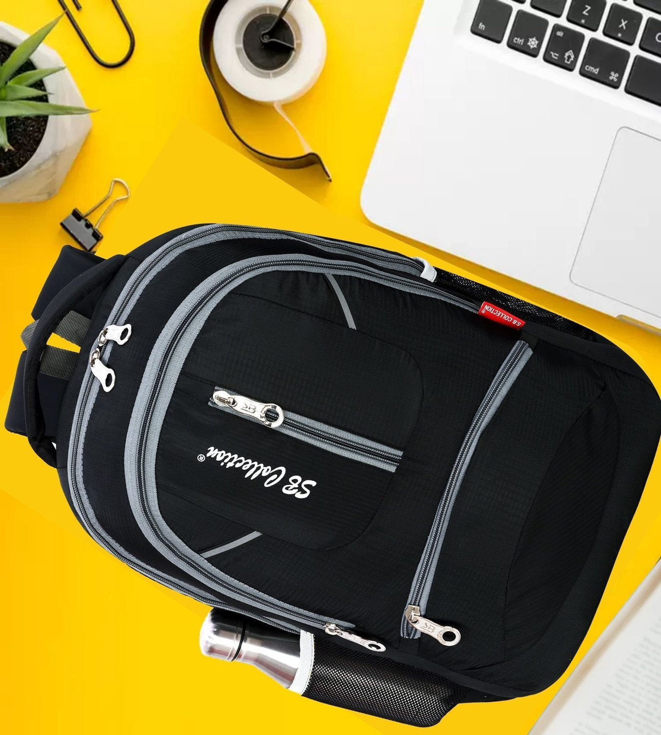 Image of Tracker Medium 30 L Laptop Backpack TRK-501 Business Office Travel Bag for Men | Daily Use | Water Resistant (Grey)